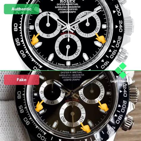 fake daytona rolex vs real|rolex daytona counterfeit.